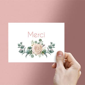 100 Cartes de remerciement